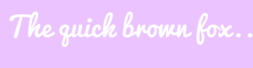 Image with Font Color FFFFFF and Background Color EBC3FF